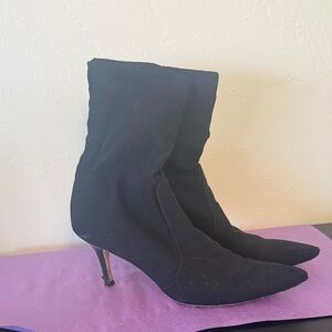 Stuart Weitzman Elegant Black Heeled Boots